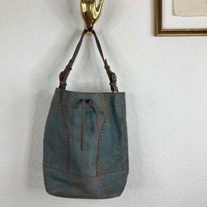 Liebeskind Berlin Embossed Snake Python Bucket Tot